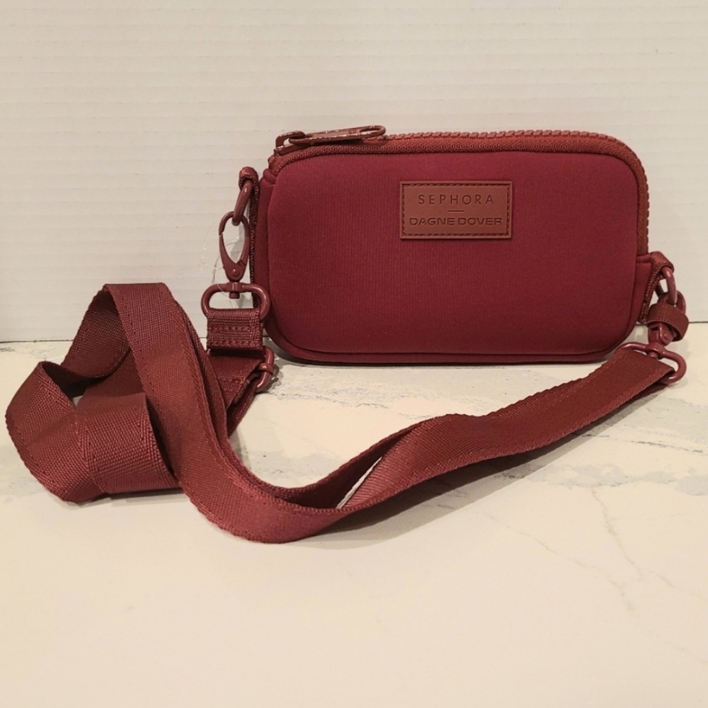 Dagne Dover X Sephora Limited Edition Mara Phone Sling Burgundy Red - Picture 5 of 16